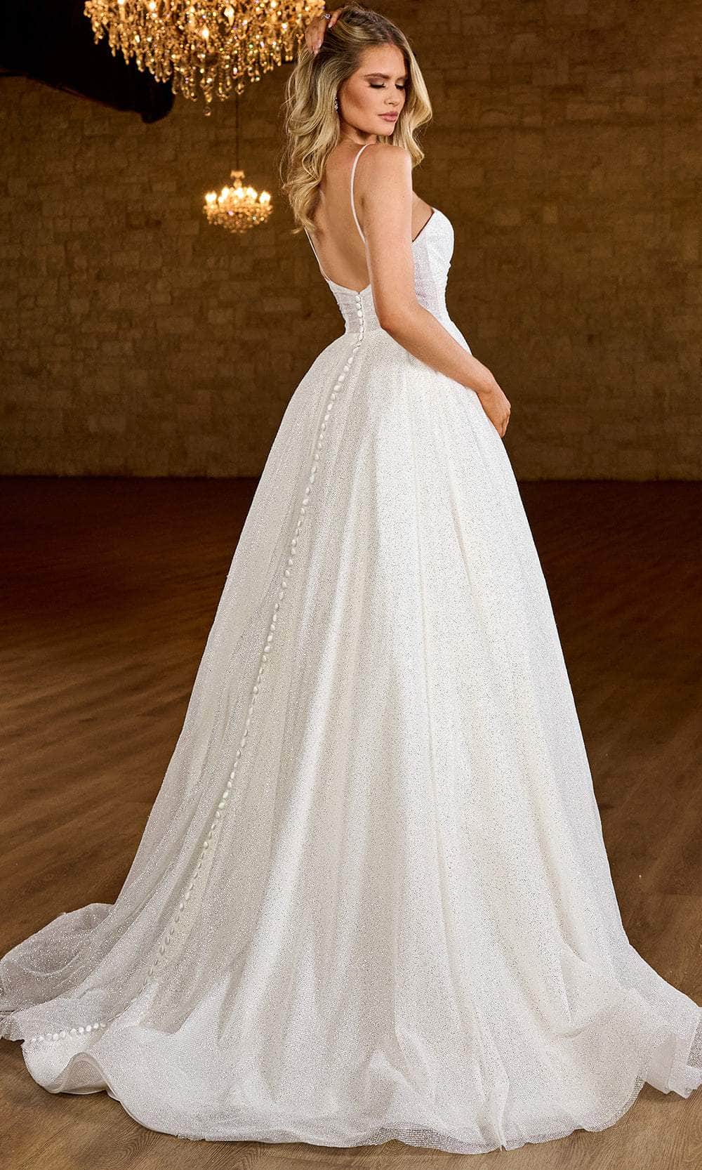 Rachel Allan RB3200 Bridal Spaghetti Strap A Line Bridal Gown
