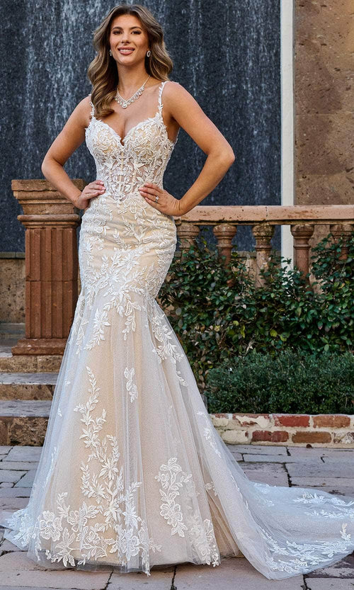 Rachel Allan Bridal RB4190 - Embroidered Lace-Up Bridal Gown Special Occasion Dresses