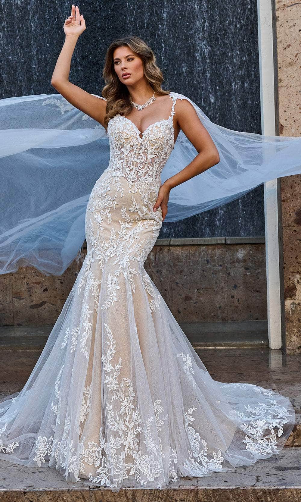 Rachel Allan RB4190 Bridal Embroidered Lace Up Bridal Gown