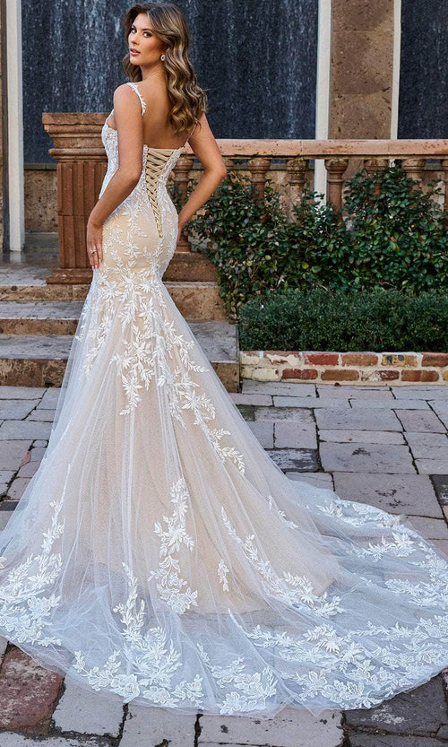 Rachel Allan RB4190 Bridal Embroidered Lace Up Bridal Gown