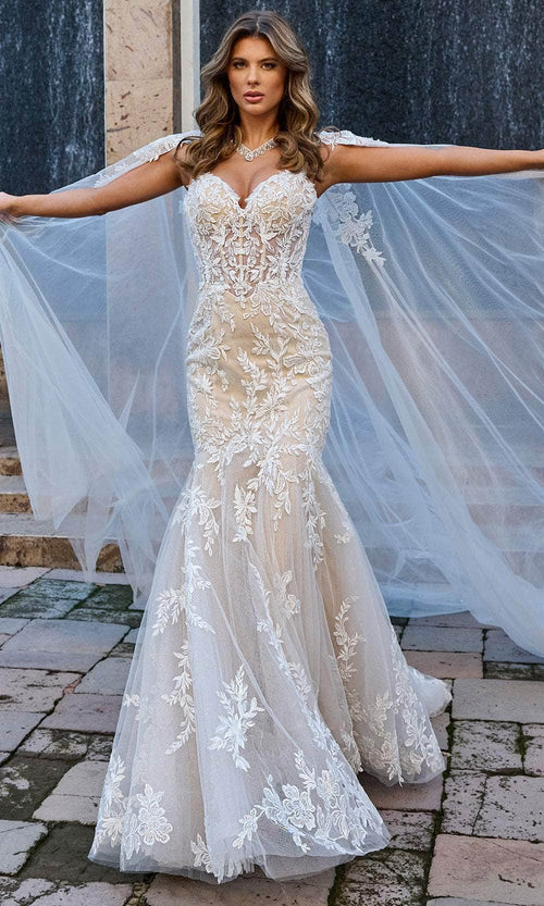 Rachel Allan RB4190 Bridal Embroidered Lace Up Bridal Gown