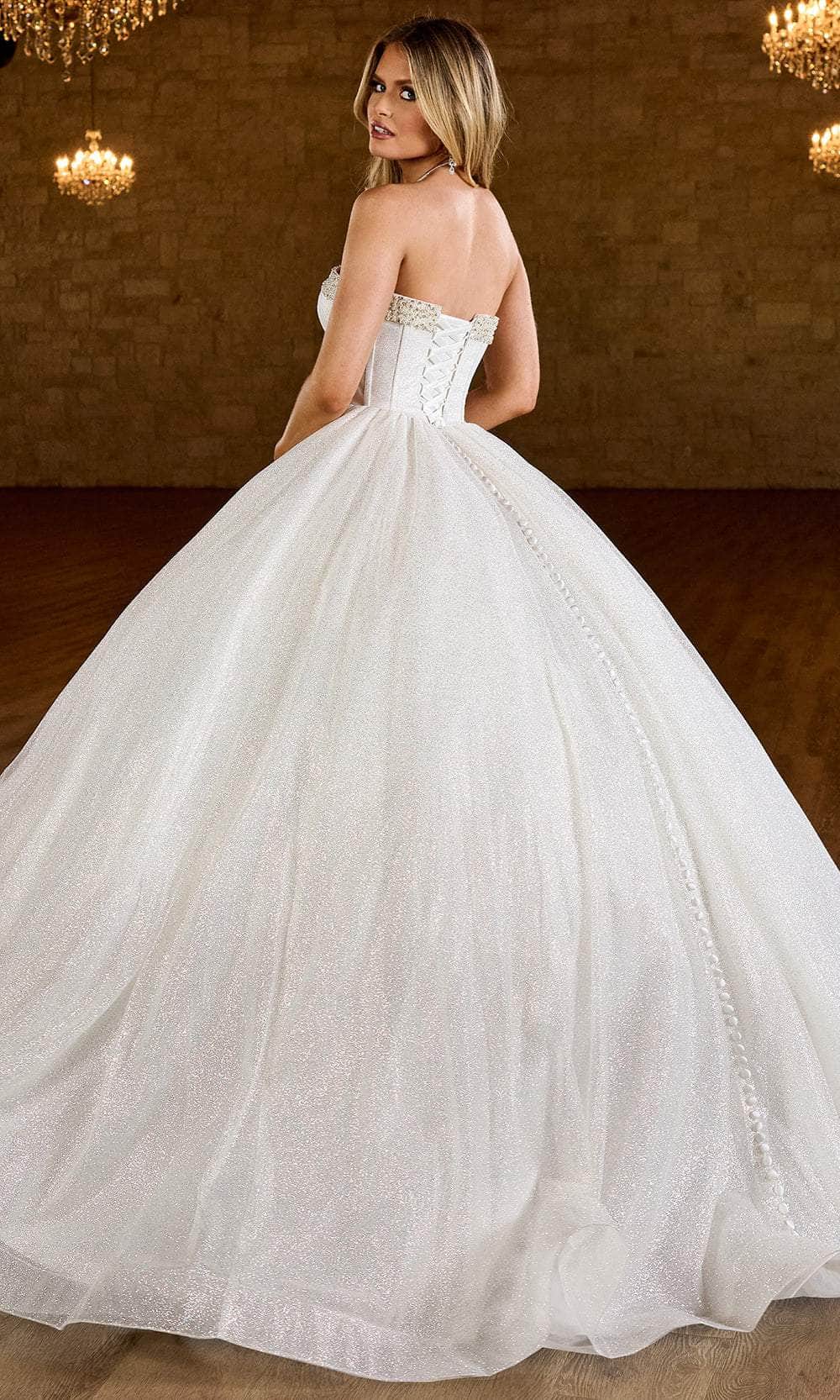 Rachel Allan RB6149 Bridal Glittered Strapless Bridal Ballgown