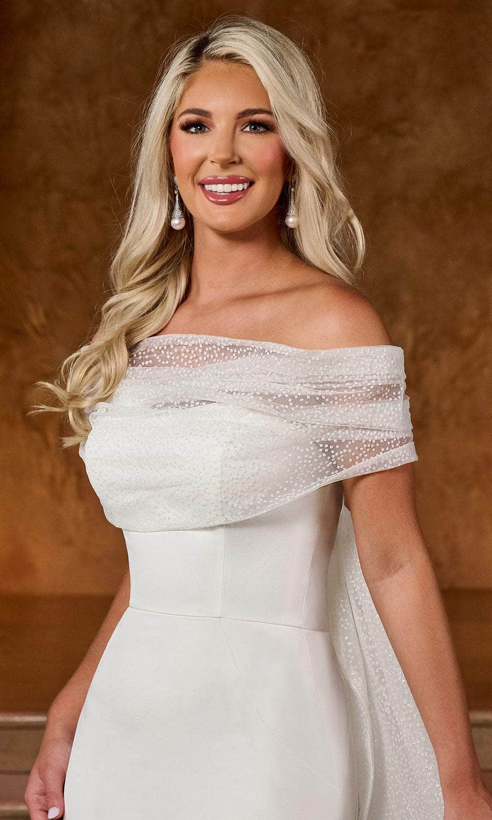 Rachel Allan RB2172 Sweetheart Bridal Gown with Cape