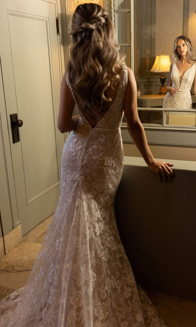 Rachel Allan RB2201 Romantic Floral Lace Bridal Gown