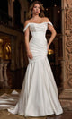 Rachel Allan RB2205 - Satin Bridal Gown with Ruched Bodice Bridal Dresses 0 / White