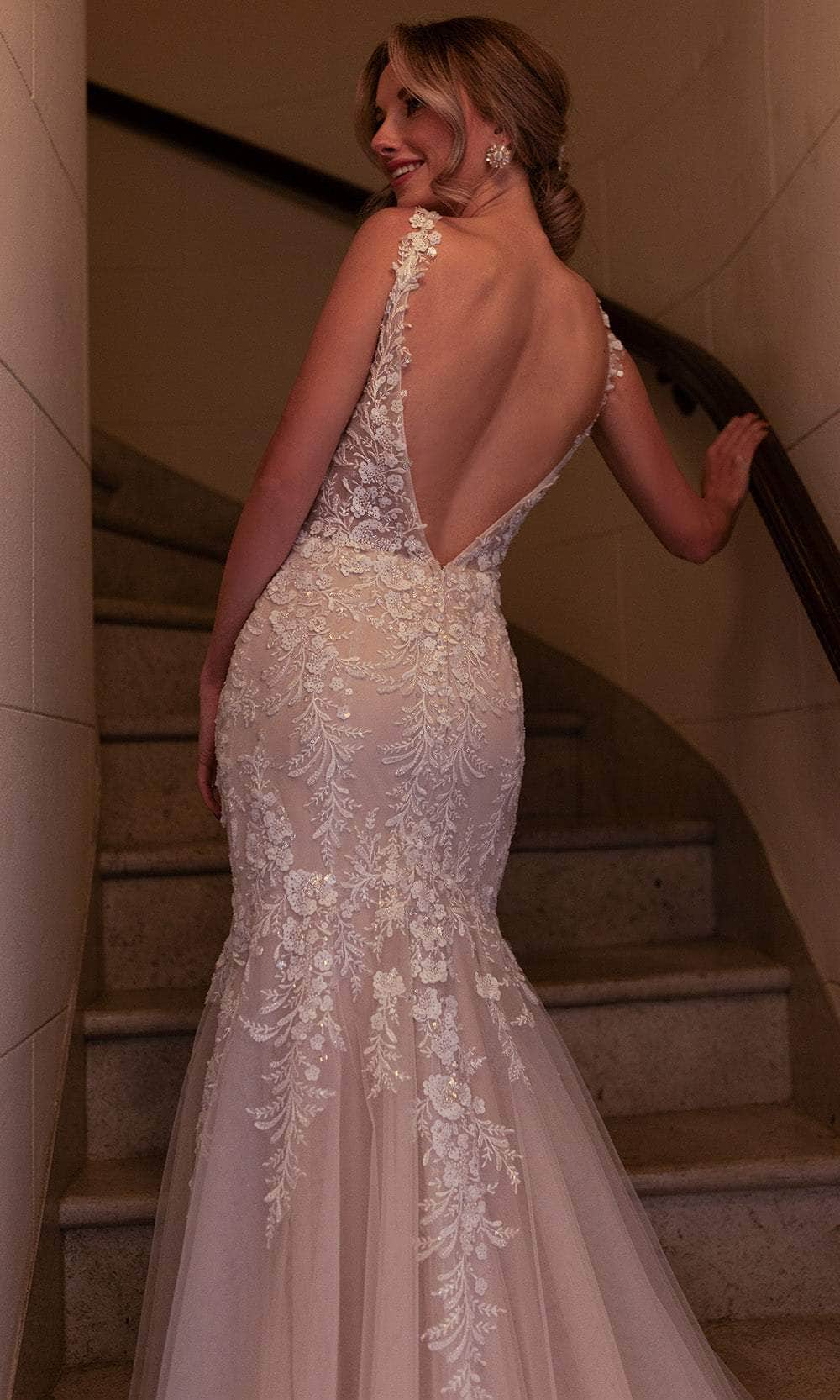 Rachel Allan RB2209 Bridal Gown with Beaded Illusion Bodice