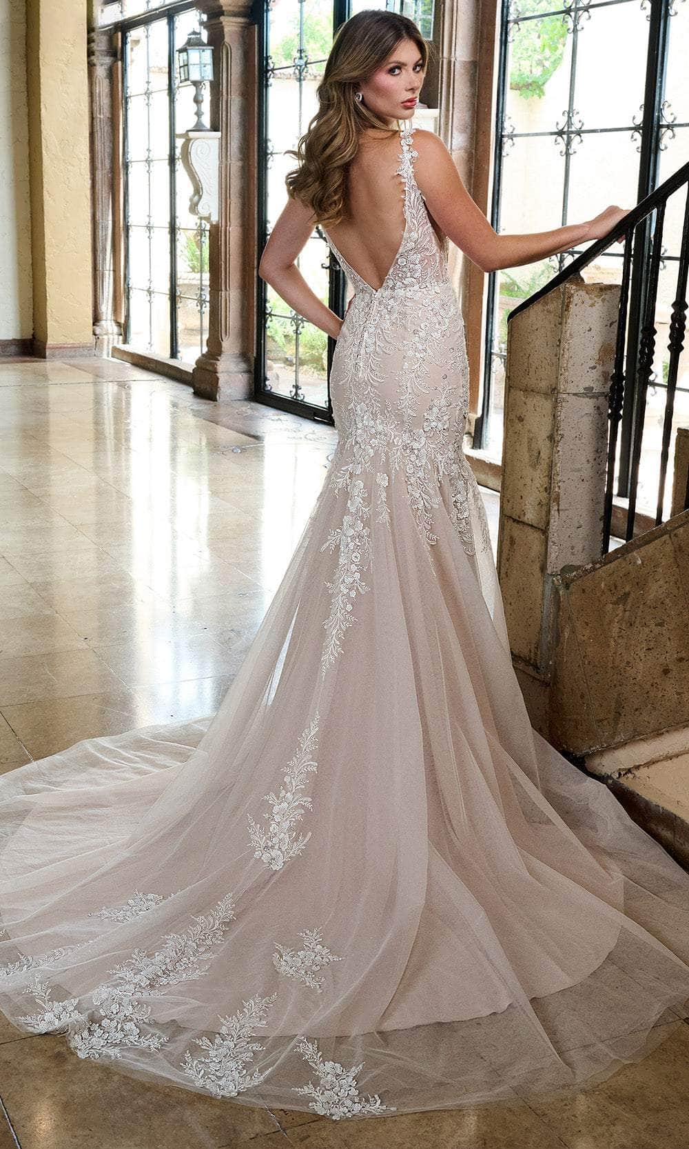 Rachel Allan RB2209 Bridal Gown with Beaded Illusion Bodice