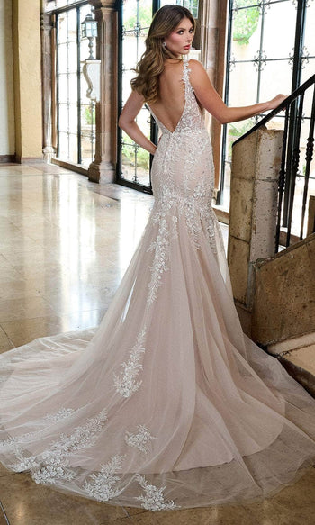 Rachel Allan RB2209 Bridal Gown with Beaded Illusion Bodice
