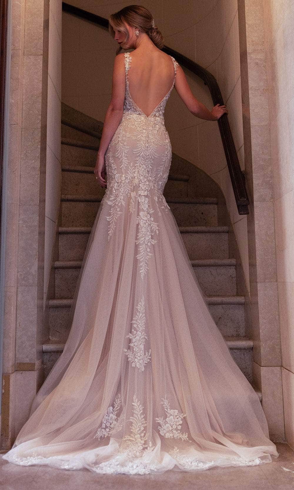 Rachel Allan RB2209 Bridal Gown with Beaded Illusion Bodice