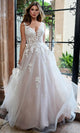 Rachel Allan RB2210 Floral Lace Applique Wedding Ballgown