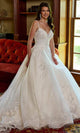 Rachel Allan RB3180 Dual Straps Lace Appliqued Bridal Gown