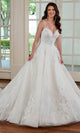 Rachel Allan RB3180 - Dual Straps Lace Appliqued Bridal Gown Bridal Dresses