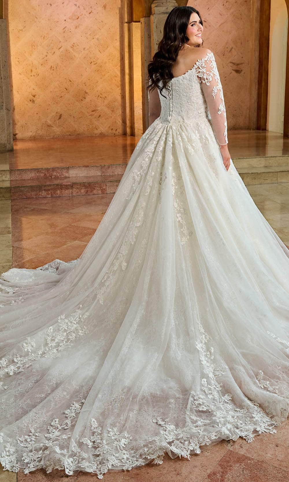 Rachel Allan RB3196 Straight Off-Shoulder Bridal Gown