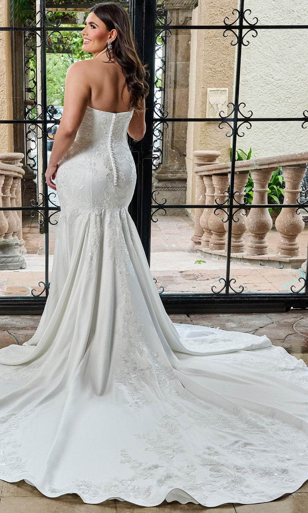 Rachel Allan RB3211 Strapless Sweetheart Trumpet Wedding Gown