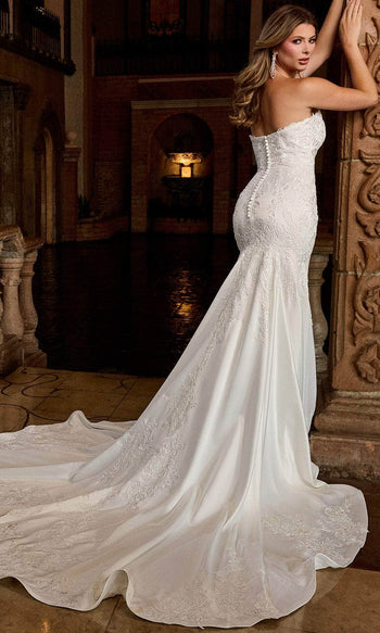 Rachel Allan RB3211 Strapless Sweetheart Trumpet Wedding Gown