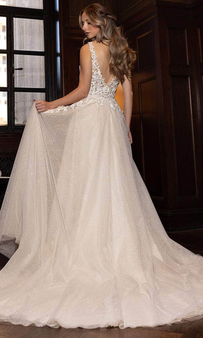 Rachel Allan RB3222 Lace Applique A-line Bridal Gown
