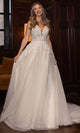 Rachel Allan RB3222 Lace Applique A-line Bridal Gown