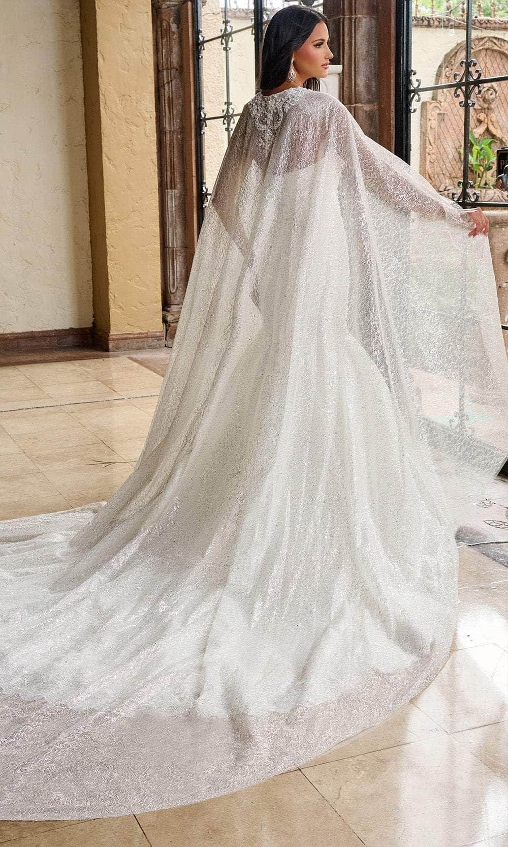 Rachel Allan RB4200 Beaded Lace Mermaid Wedding Gown