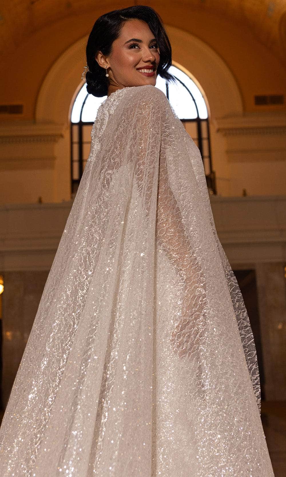 Rachel Allan RB4200 Beaded Lace Mermaid Wedding Gown