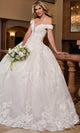 Rachel Allan RB4201 Royal Off-Shoulder Lace Ballgown