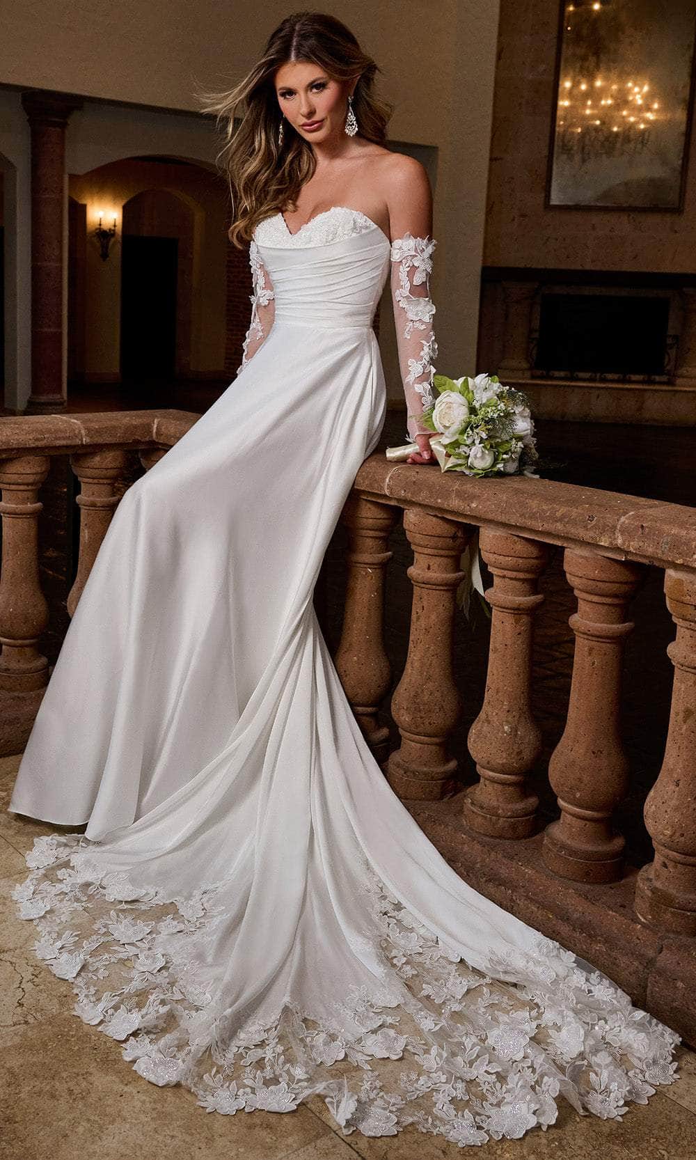 Rachel Allan RB4202 Minimalist Sweetheart A-Line Wedding Gown