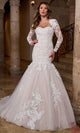Rachel Allan RB4205 Strapless Appliqued Wedding Gown