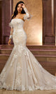 Rachel Allan RB5044 Strapless Embroidered Trumpet Bridal Gown