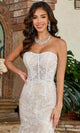 Rachel Allan RB5066 Trumpet Skirt Embroidered Bridal Gown