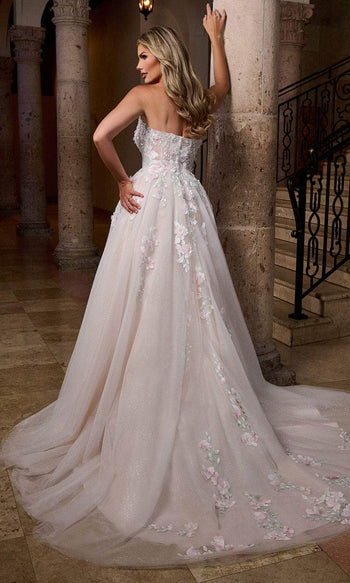 Rachel Allan RB5084 Floral Sweetheart Wedding Gown