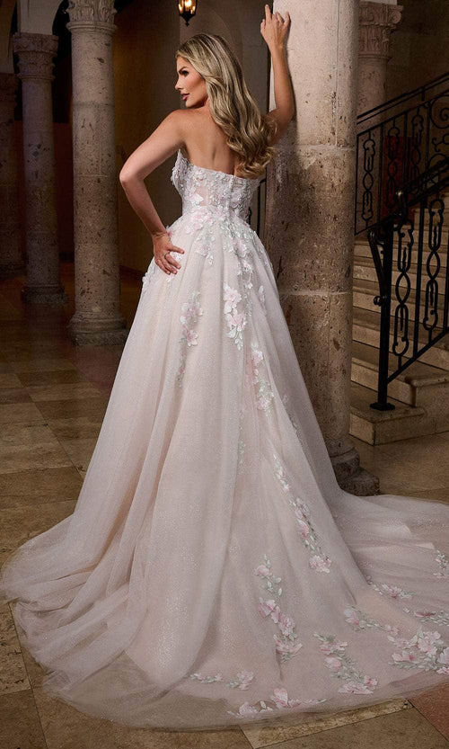 Rachel Allan RB5084 Floral Sweetheart Wedding Gown
