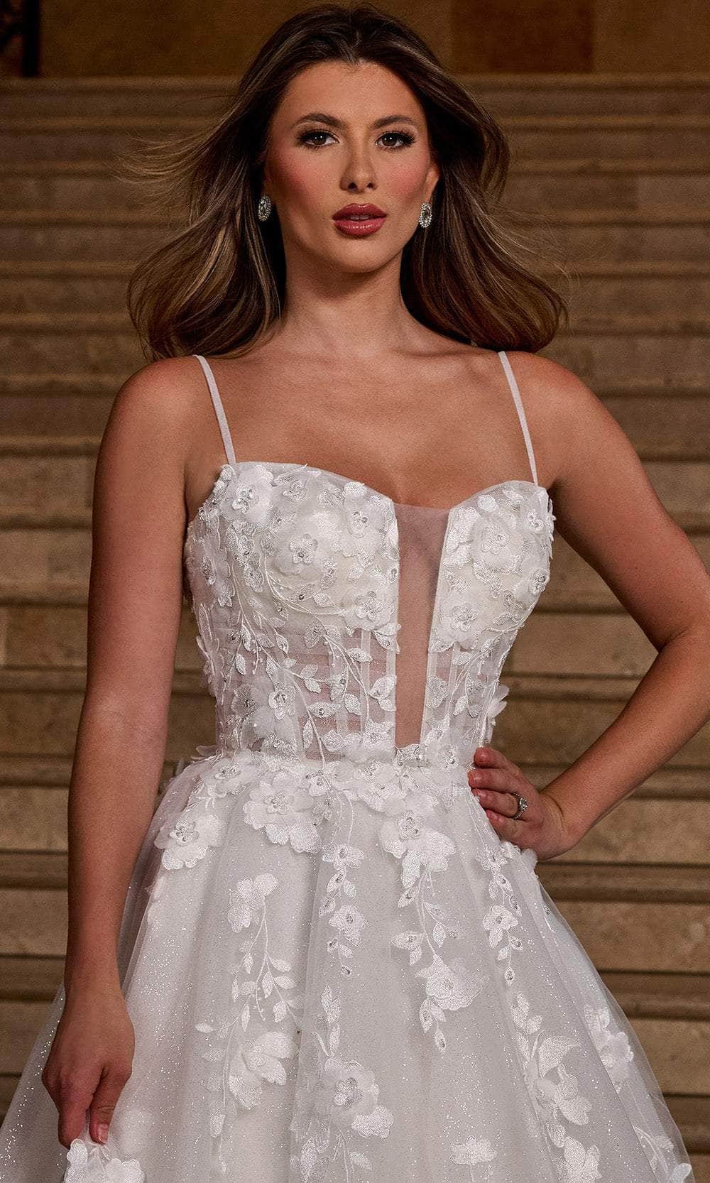 Rachel Allan RB5084 Floral Sweetheart Wedding Gown