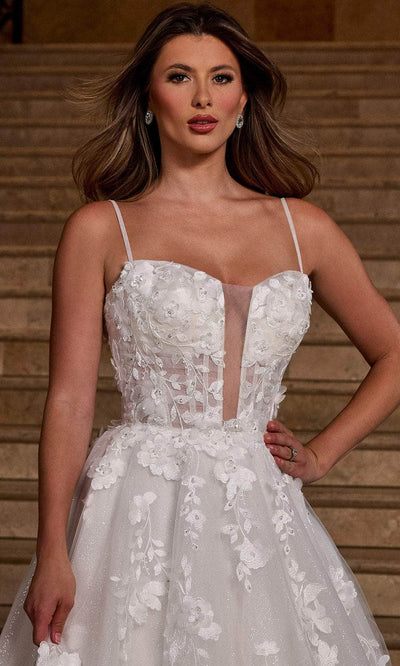 Rachel Allan RB5084 Floral Sweetheart Wedding Gown