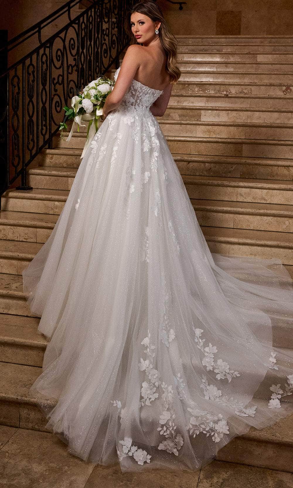 Rachel Allan RB5084 Floral Sweetheart Wedding Gown