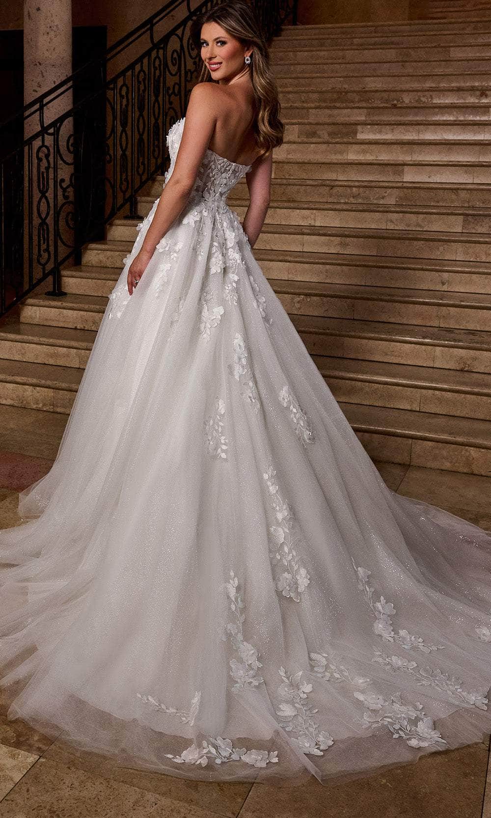 Rachel Allan RB5084 Floral Sweetheart Wedding Gown