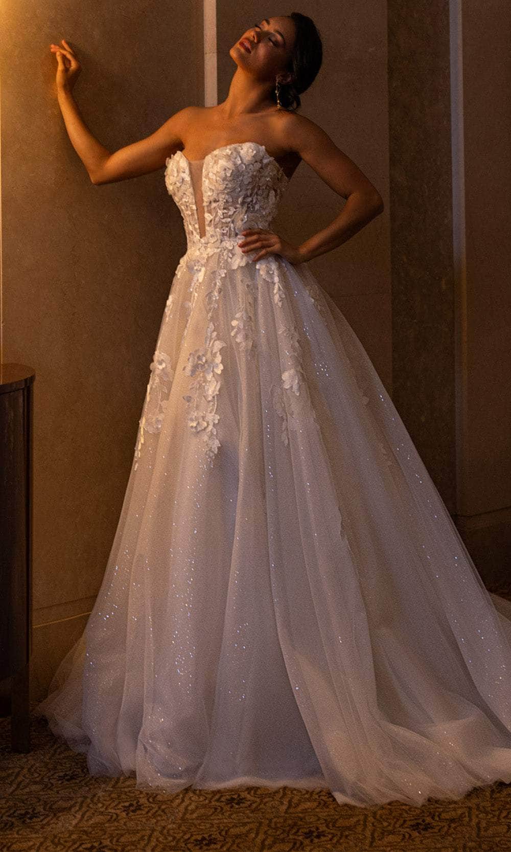 Rachel Allan RB5084 Floral Sweetheart Wedding Gown