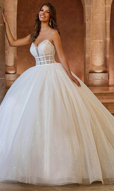 Rachel Allan RB6141 Sequin Strapless Ballgown