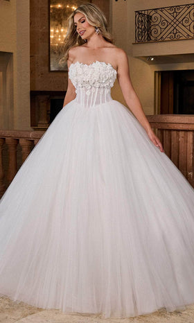 Rachel Allan RB6160 Strapless Sweetheart Wedding Ballgown