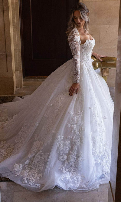 Rachel Allan RB6161 Detachable Sleeve Sweetheart Bridal Gown