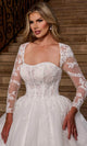 Rachel Allan RB6161 Detachable Sleeve Sweetheart Bridal Gown