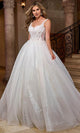 Rachel Allan RB6165 Glitter Tulle Ballgown with Corset Bodice