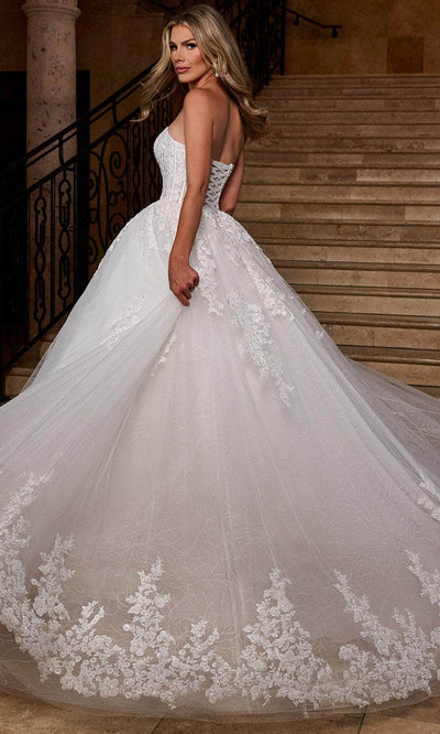 Rachel Allan RB6166 Sheer Bodice Sweetheart Bridal Gown