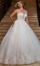 Rachel Allan RB6166 Sheer Bodice Sweetheart Bridal Gown