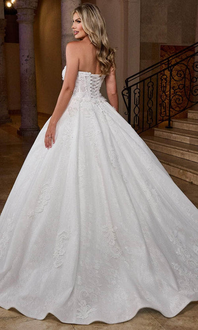 Rachel Allan RB6168 Sweetheart Corset Ballgown with Lace Appliques