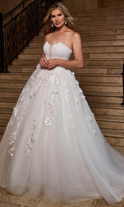 Rachel Allan RB6170 Off-Shoulder Floral Corset Ballgown