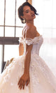 Rachel Allan RB6170 Off-Shoulder Floral Corset Ballgown