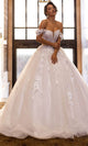Rachel Allan RB6170 Off-Shoulder Floral Corset Ballgown
