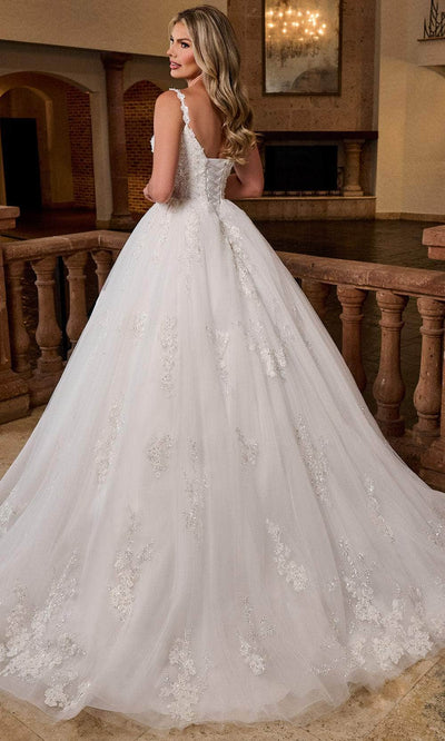 Rachel Allan RB6171 Elegant Sleeveless Ballgown with Lace-Up Back