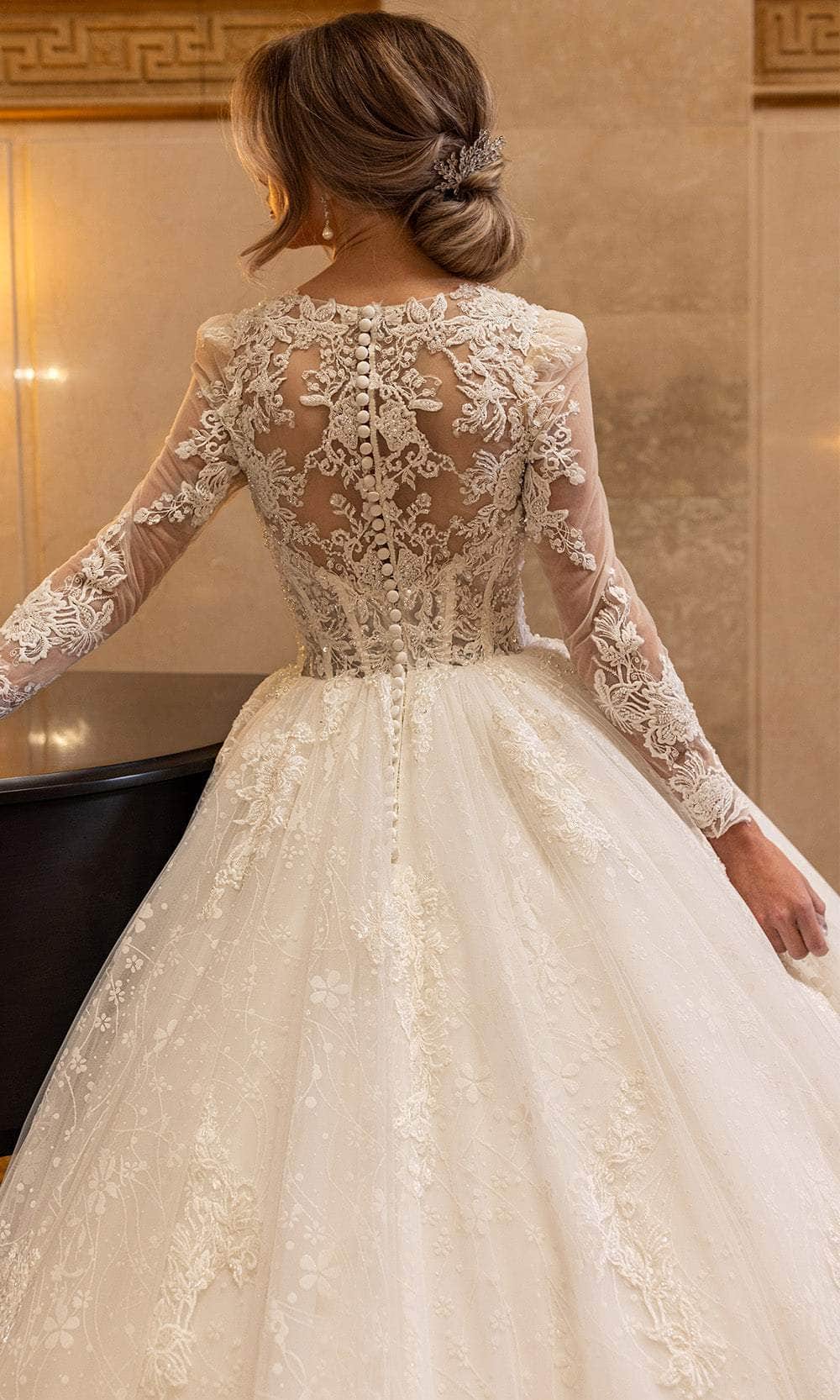 Rachel Allan RB6172 Lace Illusion Bodice Wedding Gown