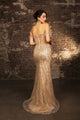 Red Carpet Dress Off-Shoulder Sequin High Split By May Queen MQ2132 - Dress