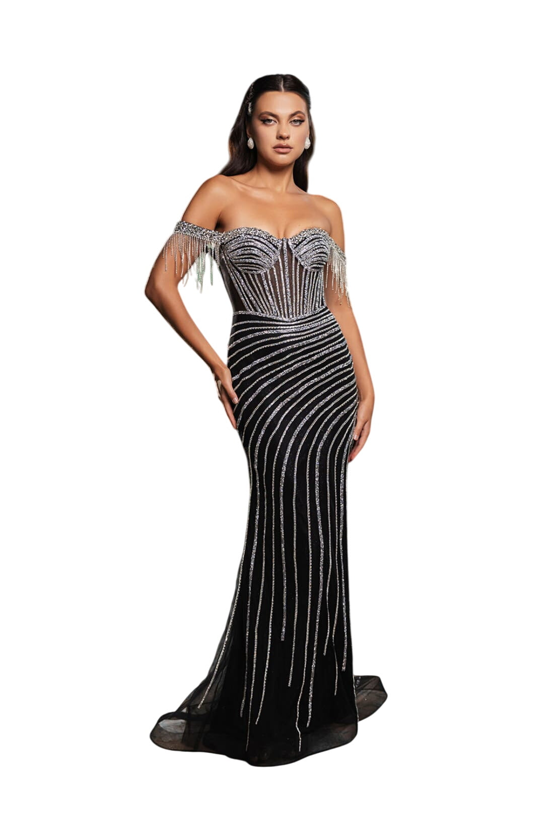Red Carpet Dress Off The Shoulder Sheath Gown By Royal Queen RQ8162 - Dress